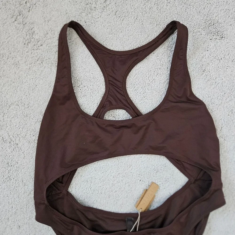 NWT Skims | Monokini Cocoa Chocolate Brown One Piece Swimsuit Womens 2X